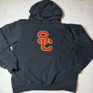 USC Southern California Trojans Hoodie Embroidered Pullover‎ Sweatshirt Size S